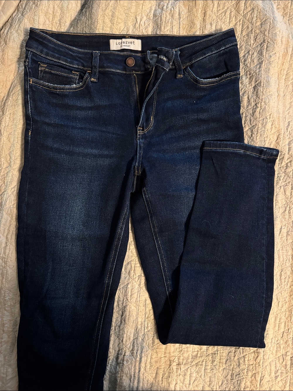 LOFT Live Dark Blue Skinny Jeans